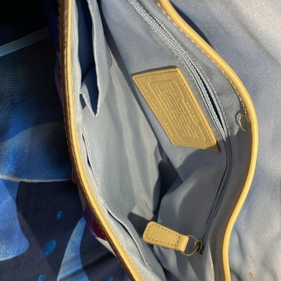 Coach SoHo Satin hobo bag. Multi colored 414 SN - Picture 7 of 13